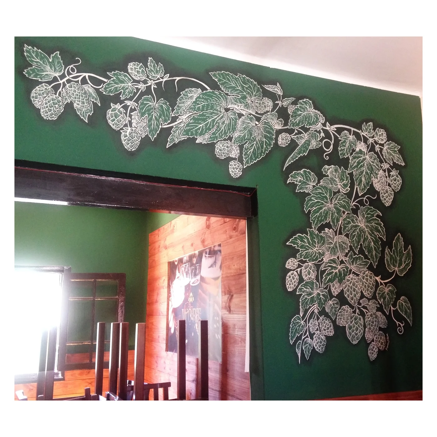 Cervecería Wort — mural gastronómico